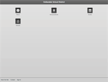 Tablet Screenshot of hollandalesd.org